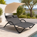 Tumbona Doble con Toldo Bellini. Muebles de Jardin o Terraza