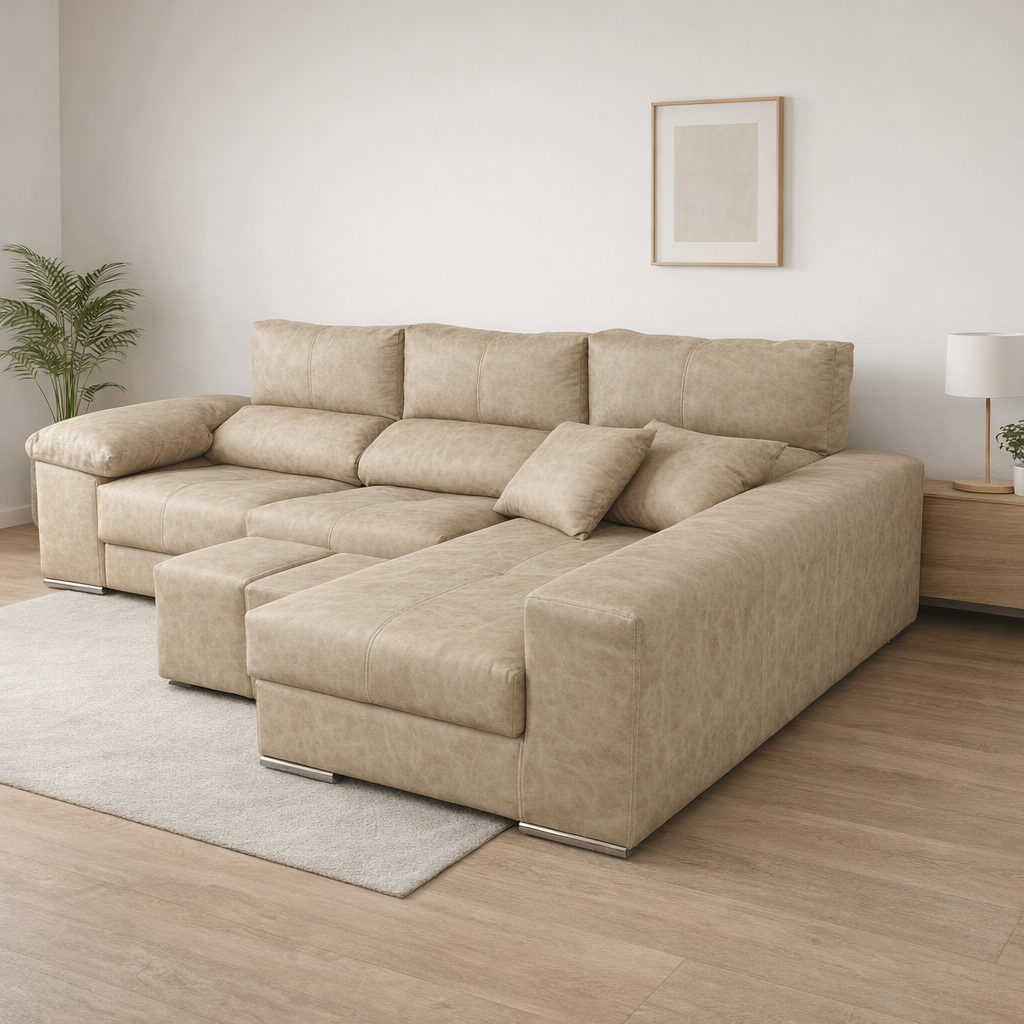 Sofa Copi Alta Gama Chaiselongue 281×87×95 cm