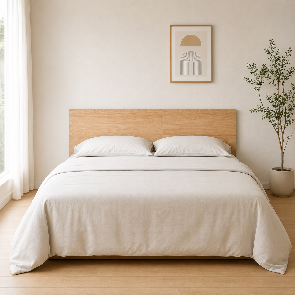 Cabecero moderno cama matrimonio melamina 208,6x52,6x1,6 cm para 150x190 y 135x190 Cambria diseño elegante dormitorio
