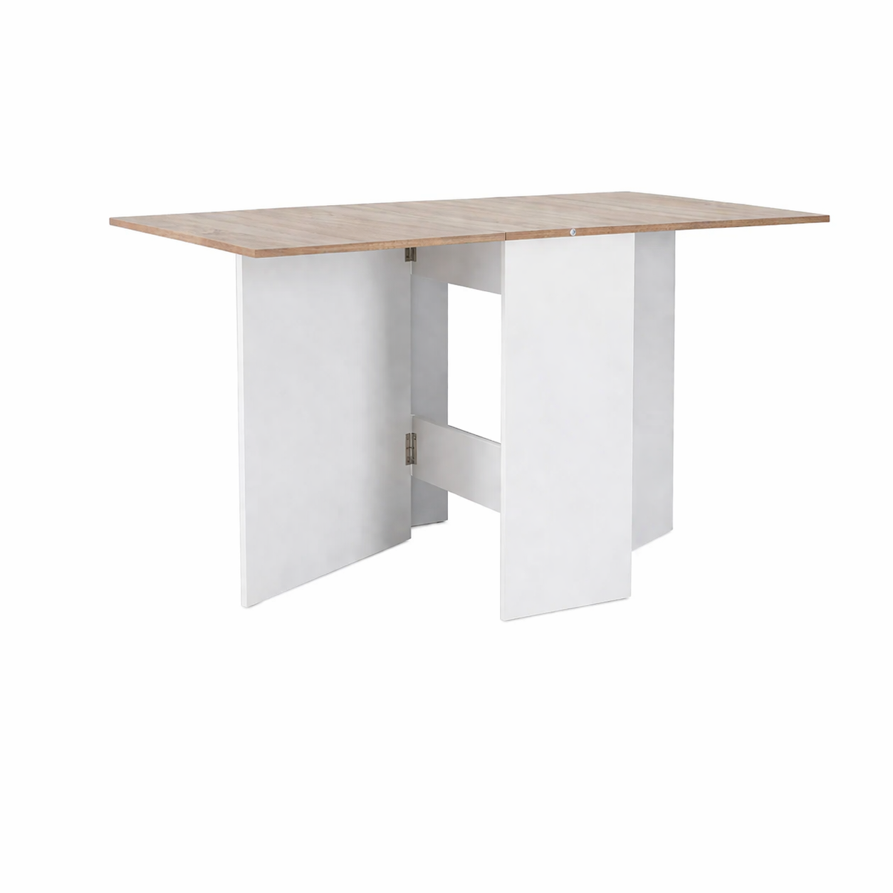 Mesa auxiliar plegable con alas 140x77x78 cm extensible