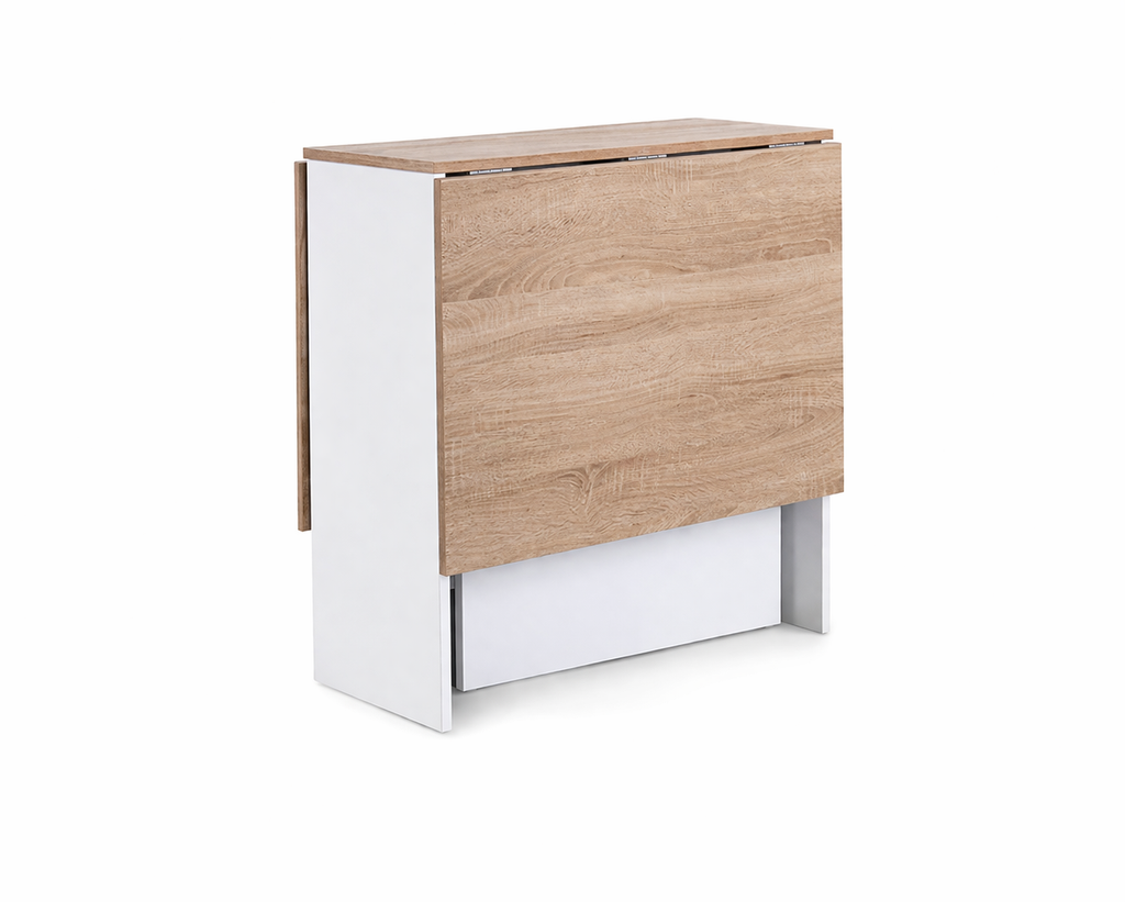 Mesa auxiliar plegable con alas 140x77x78 cm extensible