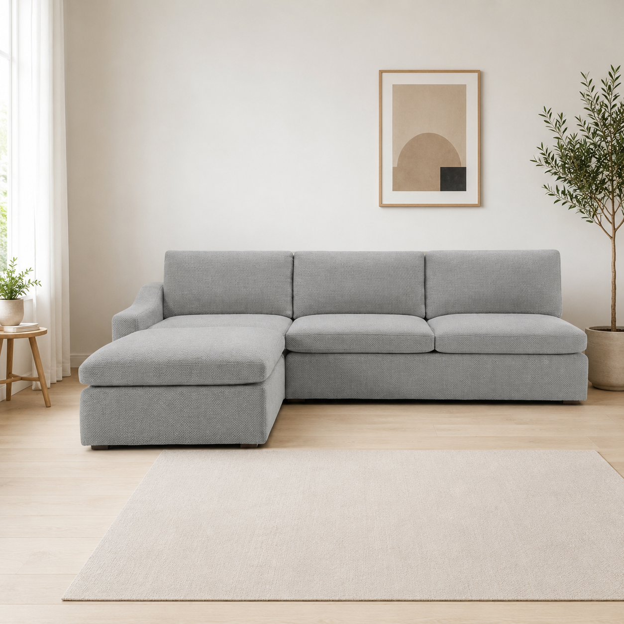 Mega Sofa Modular Lindo + Puff 286cm