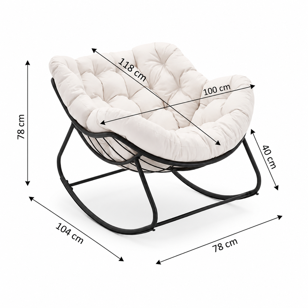 Silla Mecedora para Dormitorio, Jardin o Terraza
