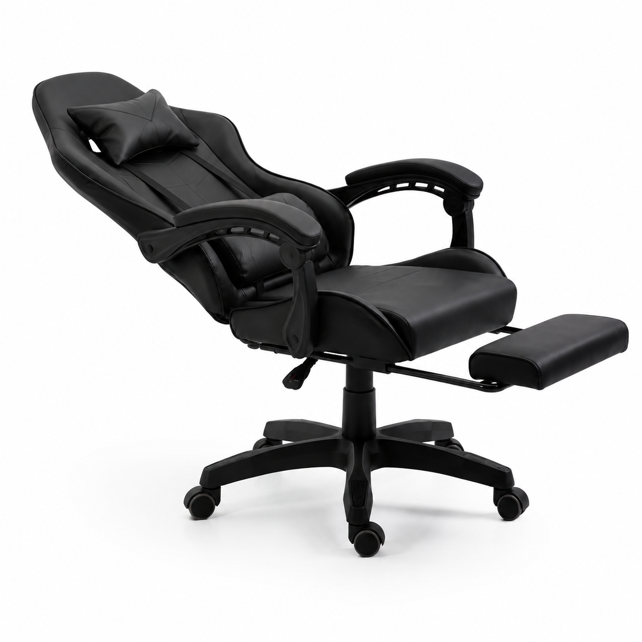 Silla Gaming Ergonomica y Giratoria Reposapies + Regulable en altura