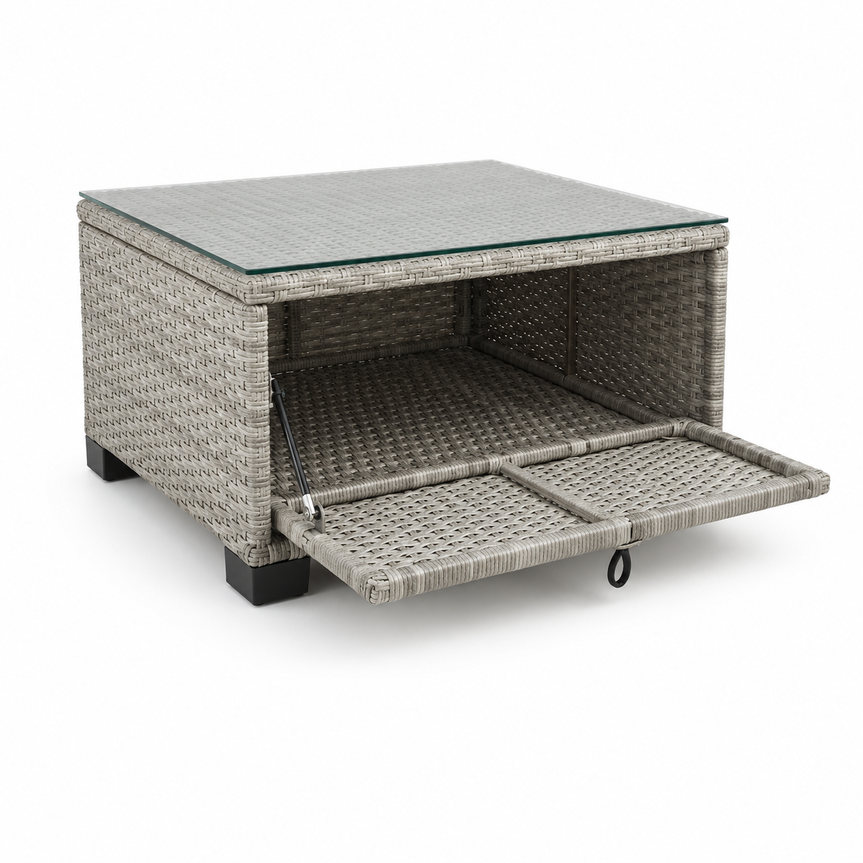 Sofa con Dosel + 2 Sillones + Mesa en Ratan  Muebles de Jardin y Terraza