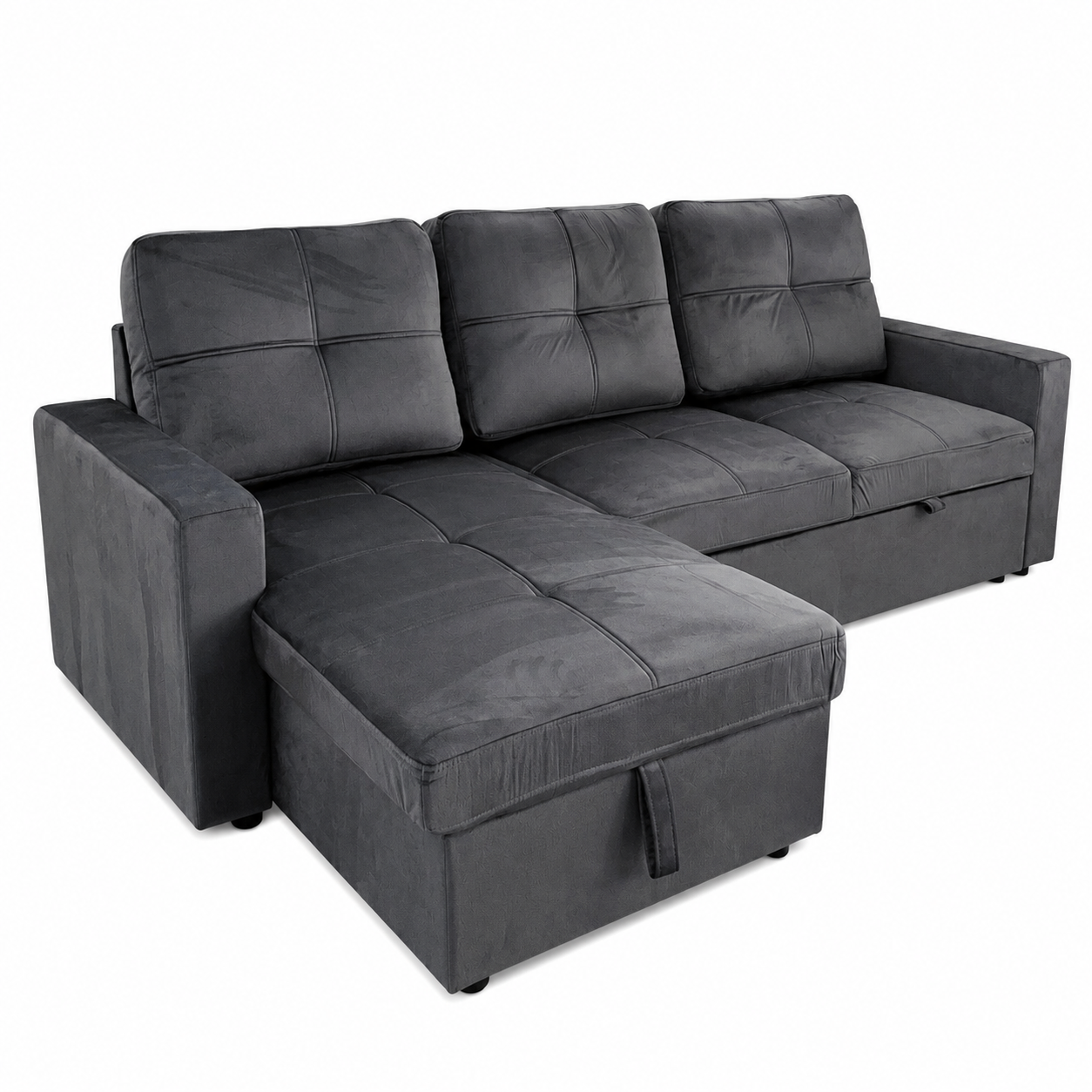 Sofá cama chaise longue terciopelo 215x75x85 cm moderno cómodo y elegante