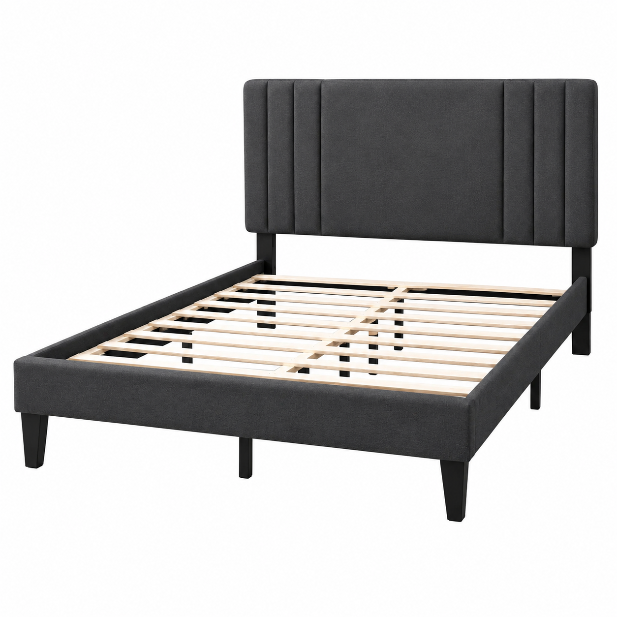 Cama Tapizada con Respaldo Acolchado