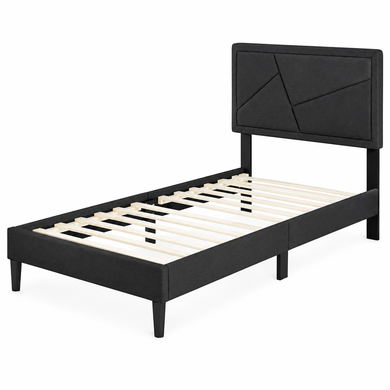 Cama Tapizada con Respaldo Acolchado