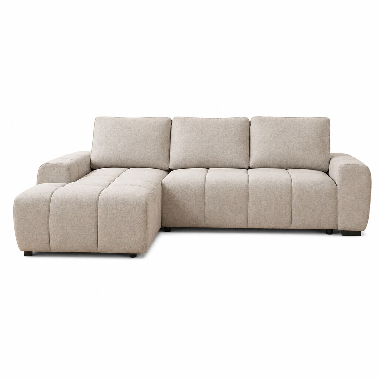 Sofá Nuvola cama chaise longue arcón 258x175 cm moderno y cómodo beige o gris