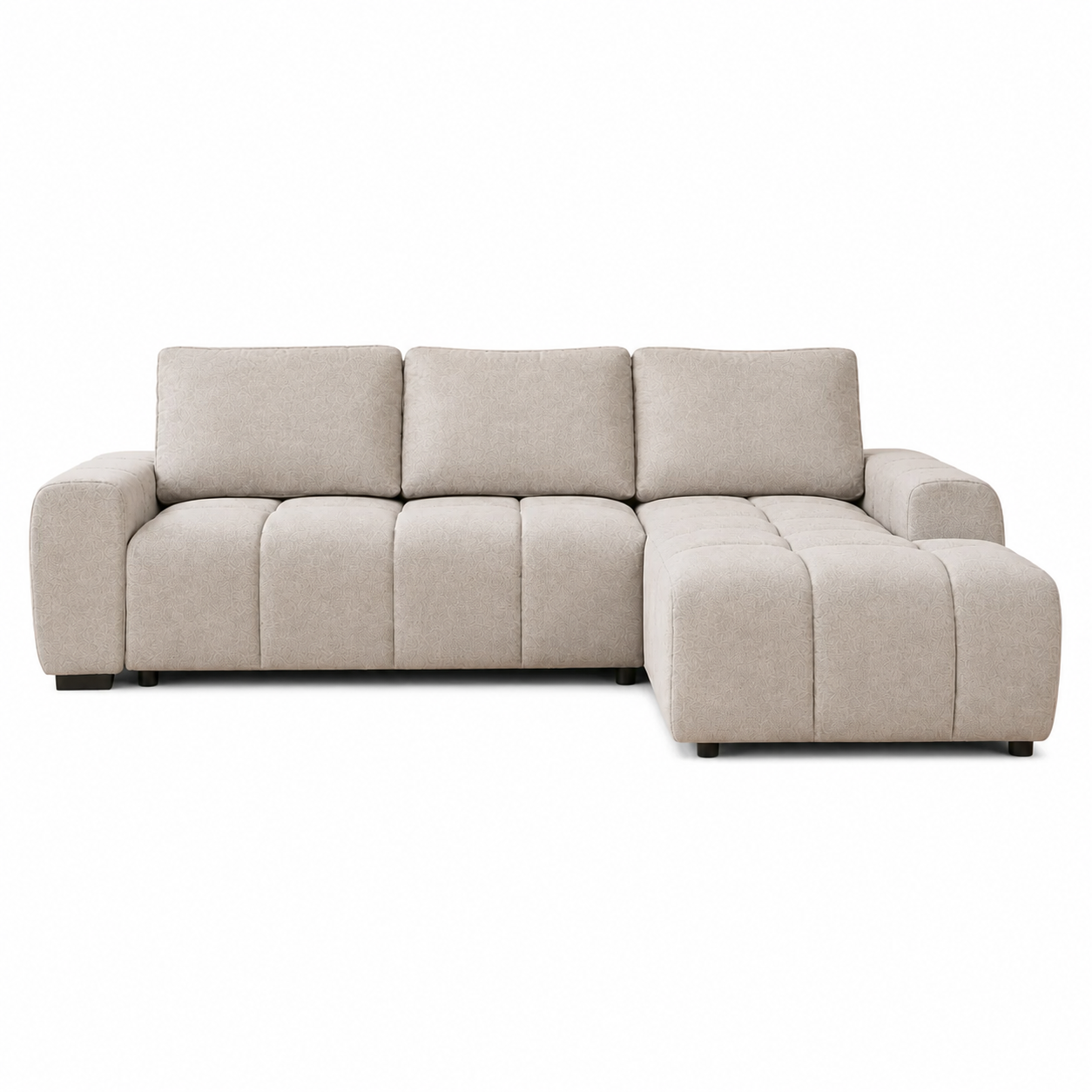 Sofá Nuvola cama chaise longue arcón 258x175 cm moderno y cómodo beige o gris