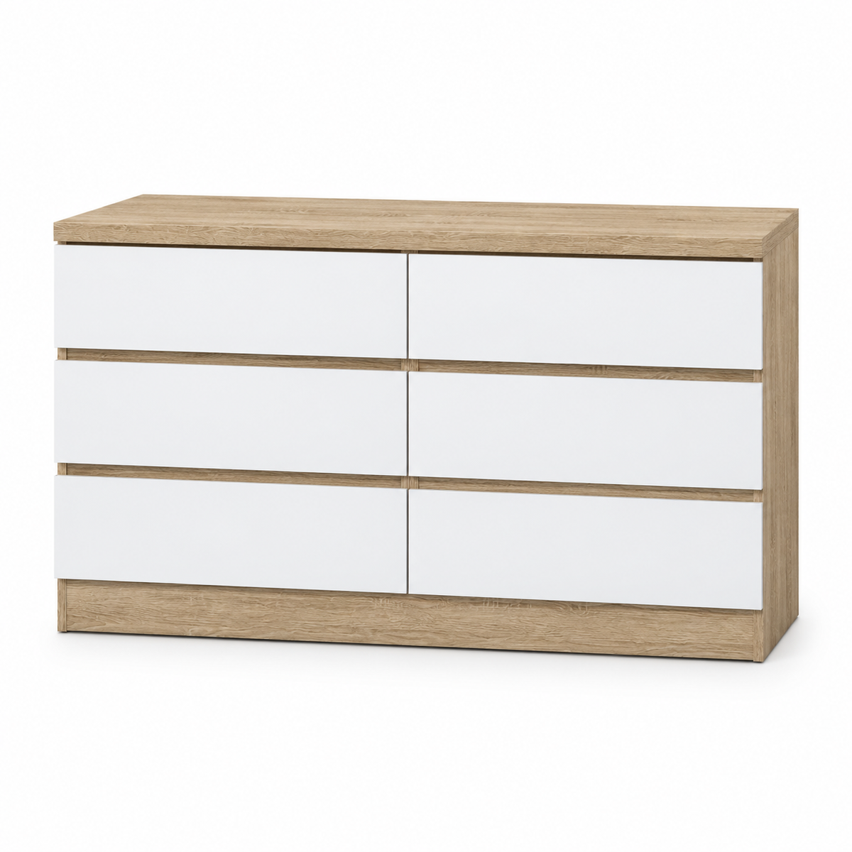Comoda Aparador Estilo Nordico 6 Cajones