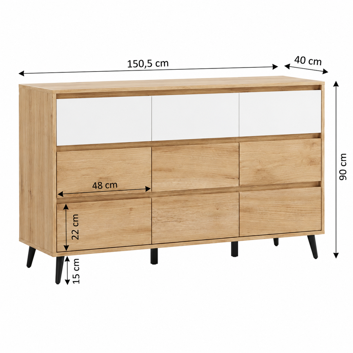 Comoda Aparador 9 Cajones
