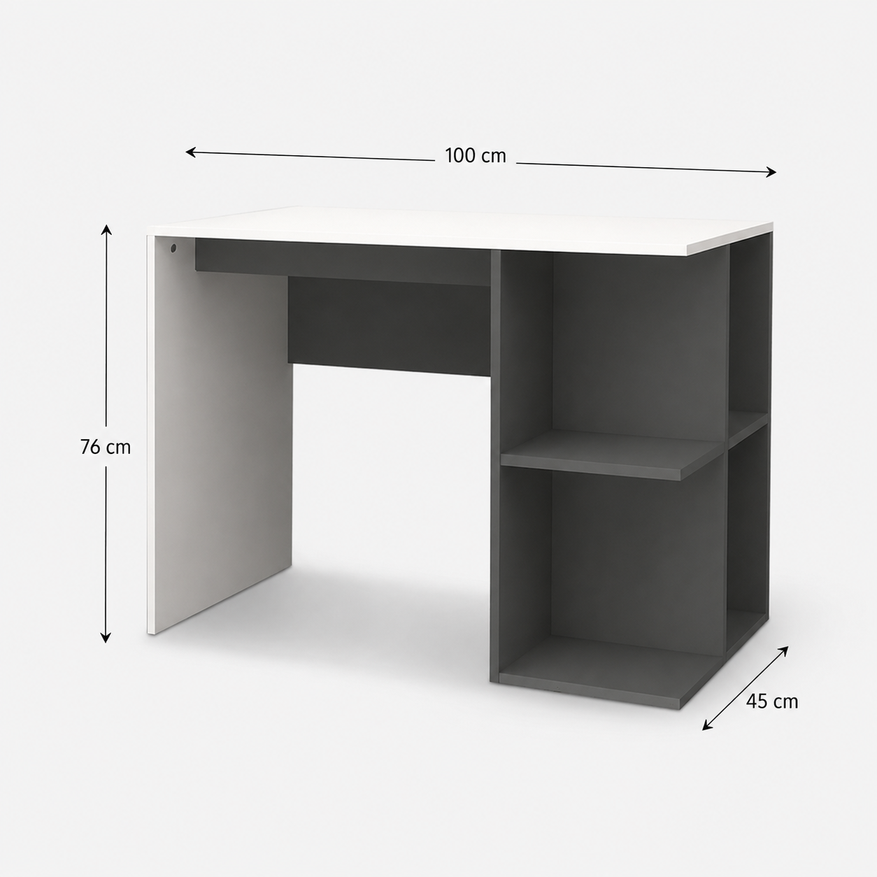 Mesa Escritorio Melamina con Baldas