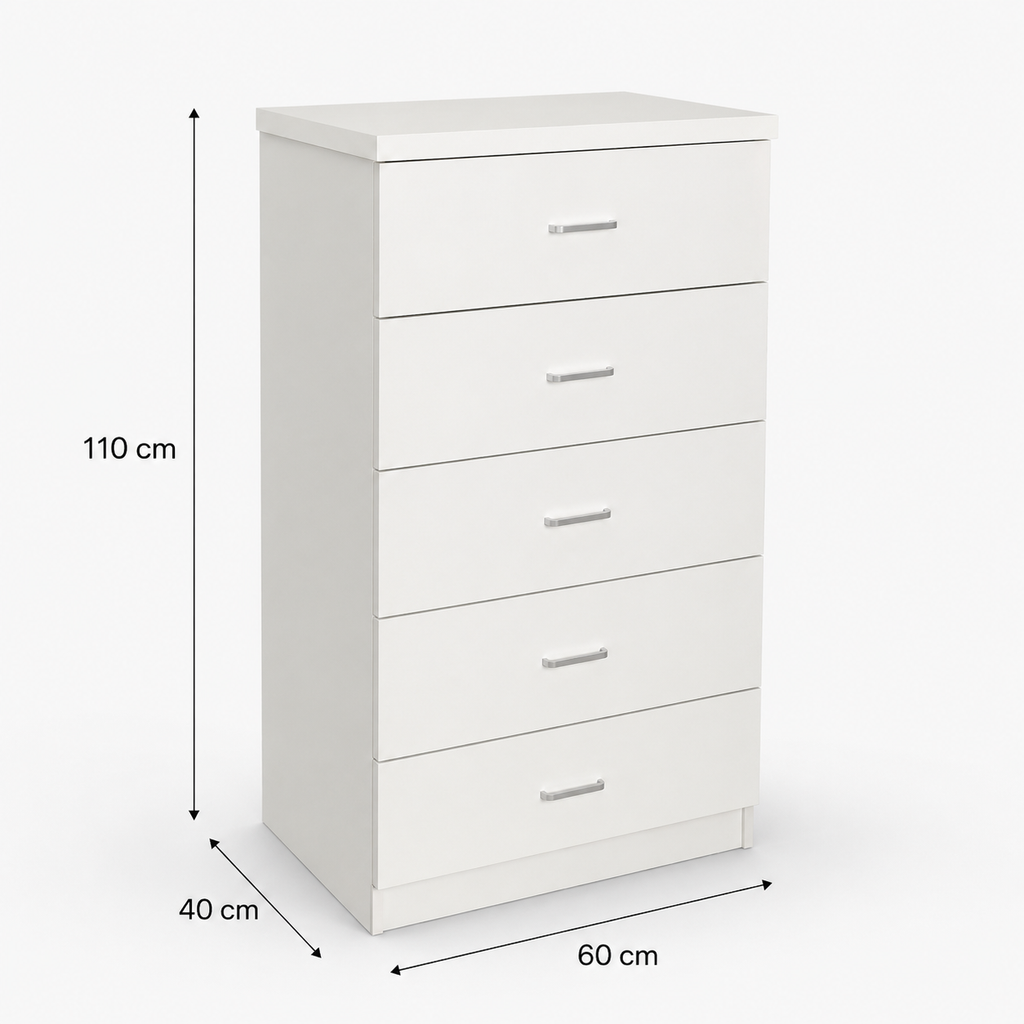 Sinfonier 5 Cajones: Mueble Compacto y Moderno