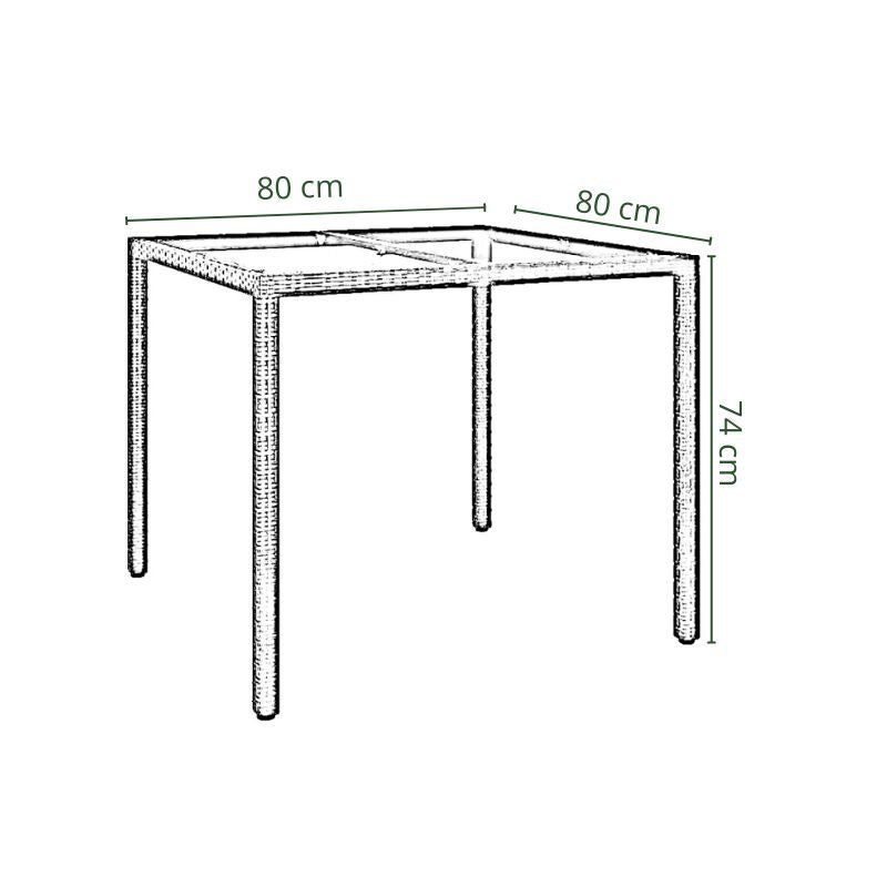 Conjunto Mesa y Sillas Exterior: Moderno