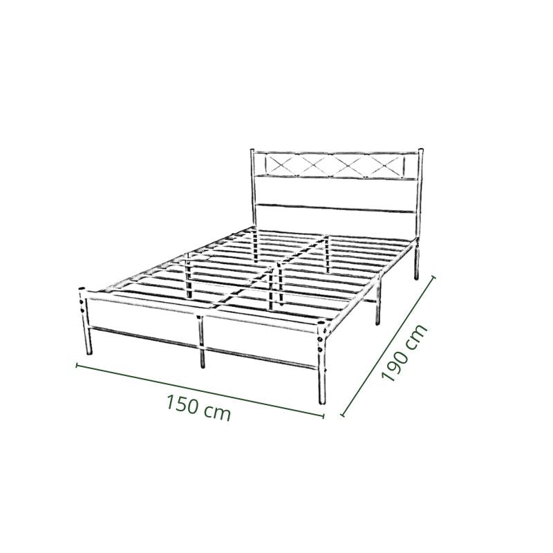 Estructura de Cama Metálica Resistente