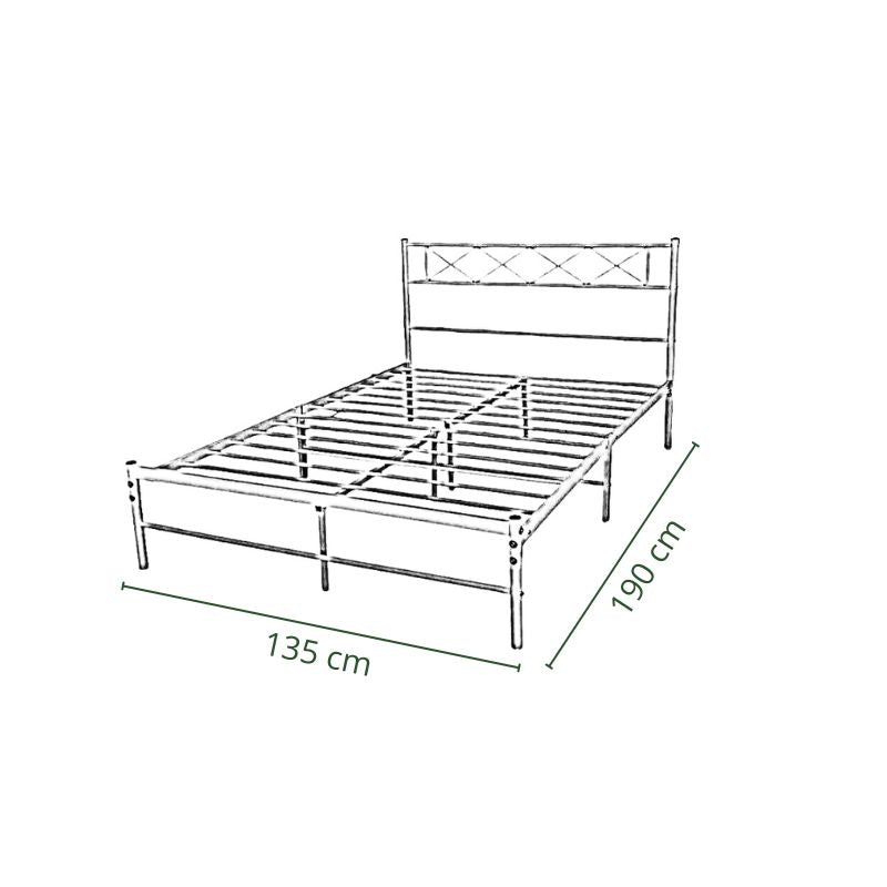 Estructura de Cama Metálica Resistente