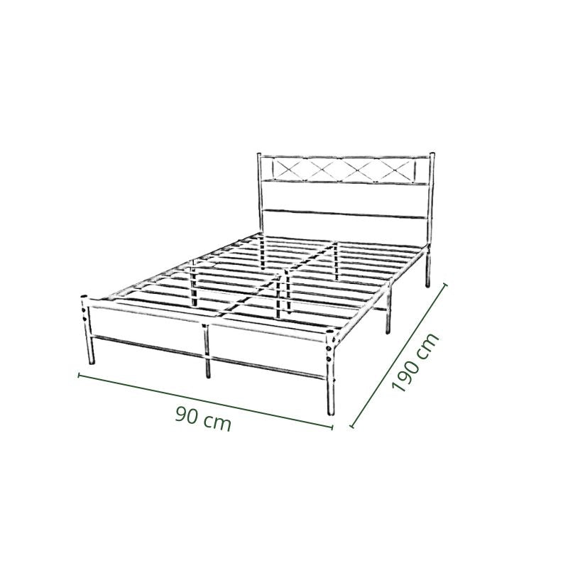 Estructura de Cama Metálica Resistente