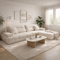 Sofá Spring Modular Alta Gama Cómodo 320x220x85 cm Beige