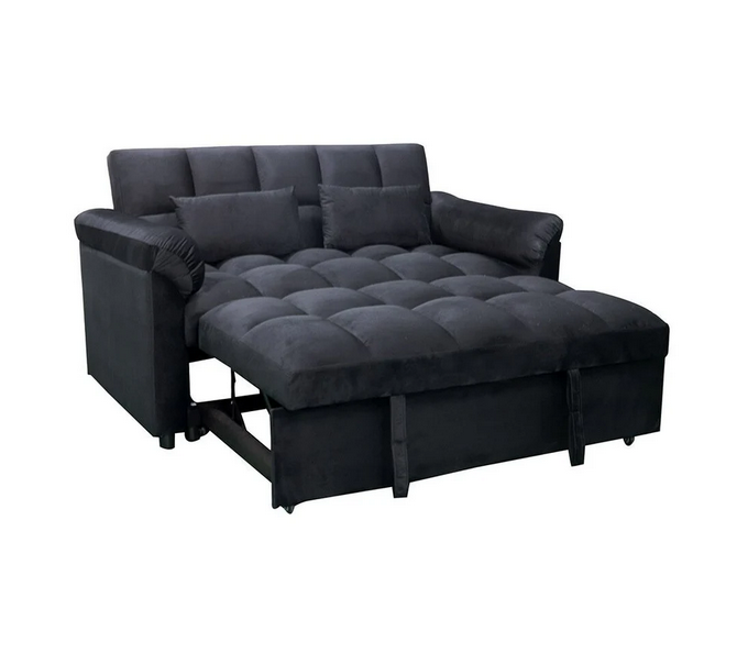 Sofá cama matrimonial clic clac 161 cm con arrastre 2 plazas convertible 191x133 cm