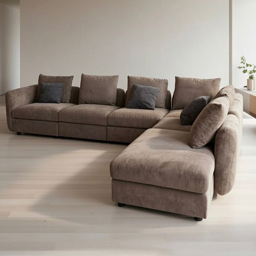 Sofá Bego Alta Gama Rinconera Comodo 350x300x95 cm Marrón