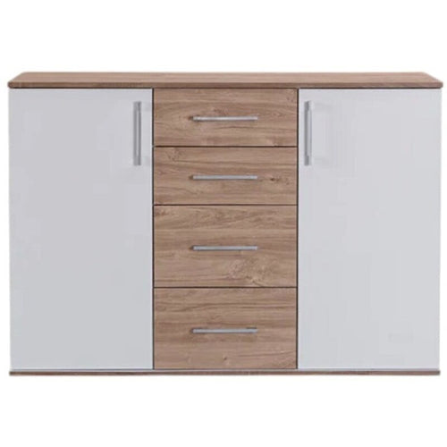 Aparador moderno: 2 puertas y 4 cajones en Cambria y cemento