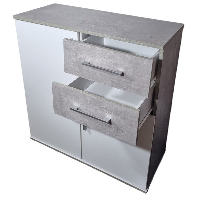 Aparador moderno dos puertas y dos cajones