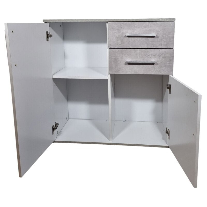 Aparador moderno dos puertas y dos cajones