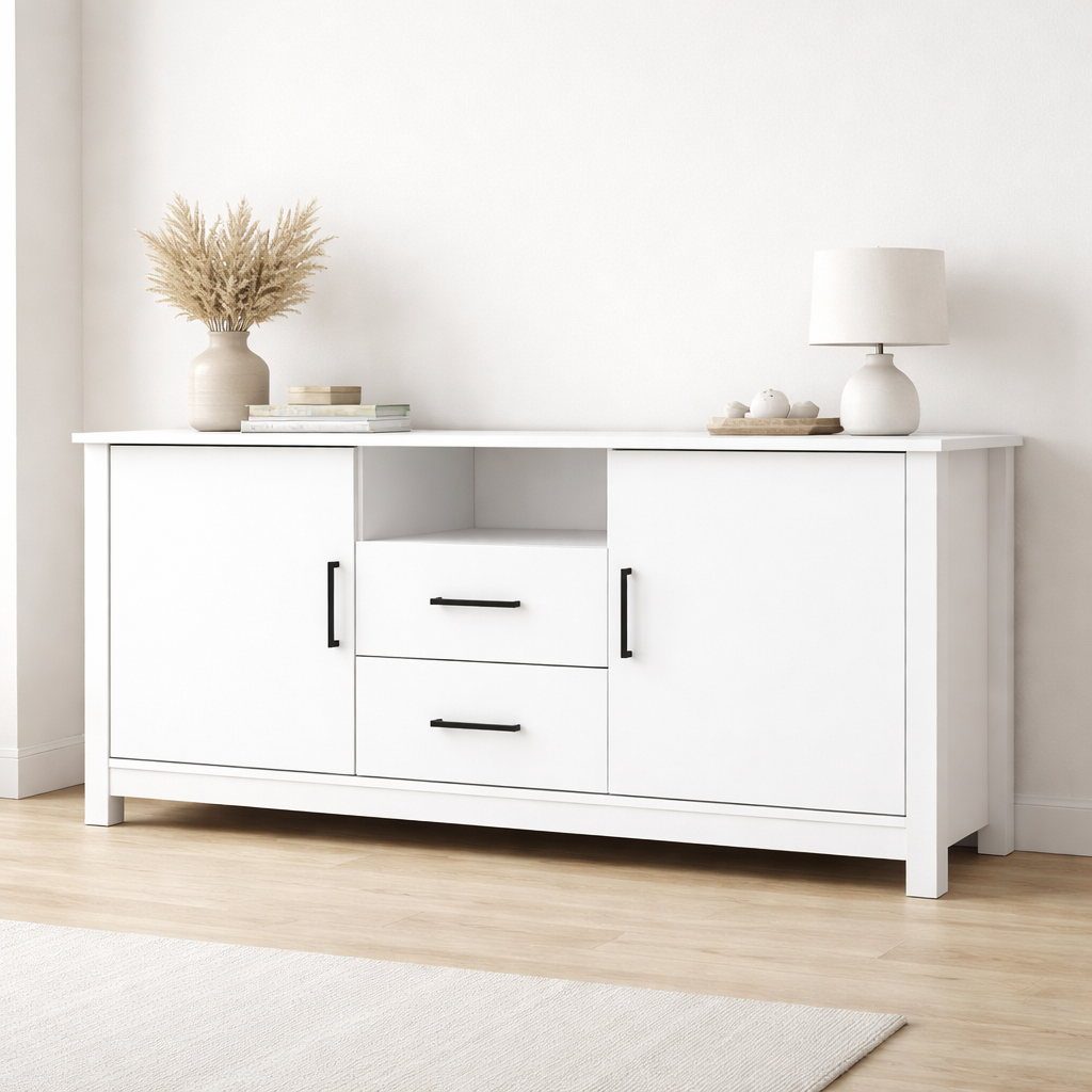 Aparador Largo 2 puertas 2 cajones