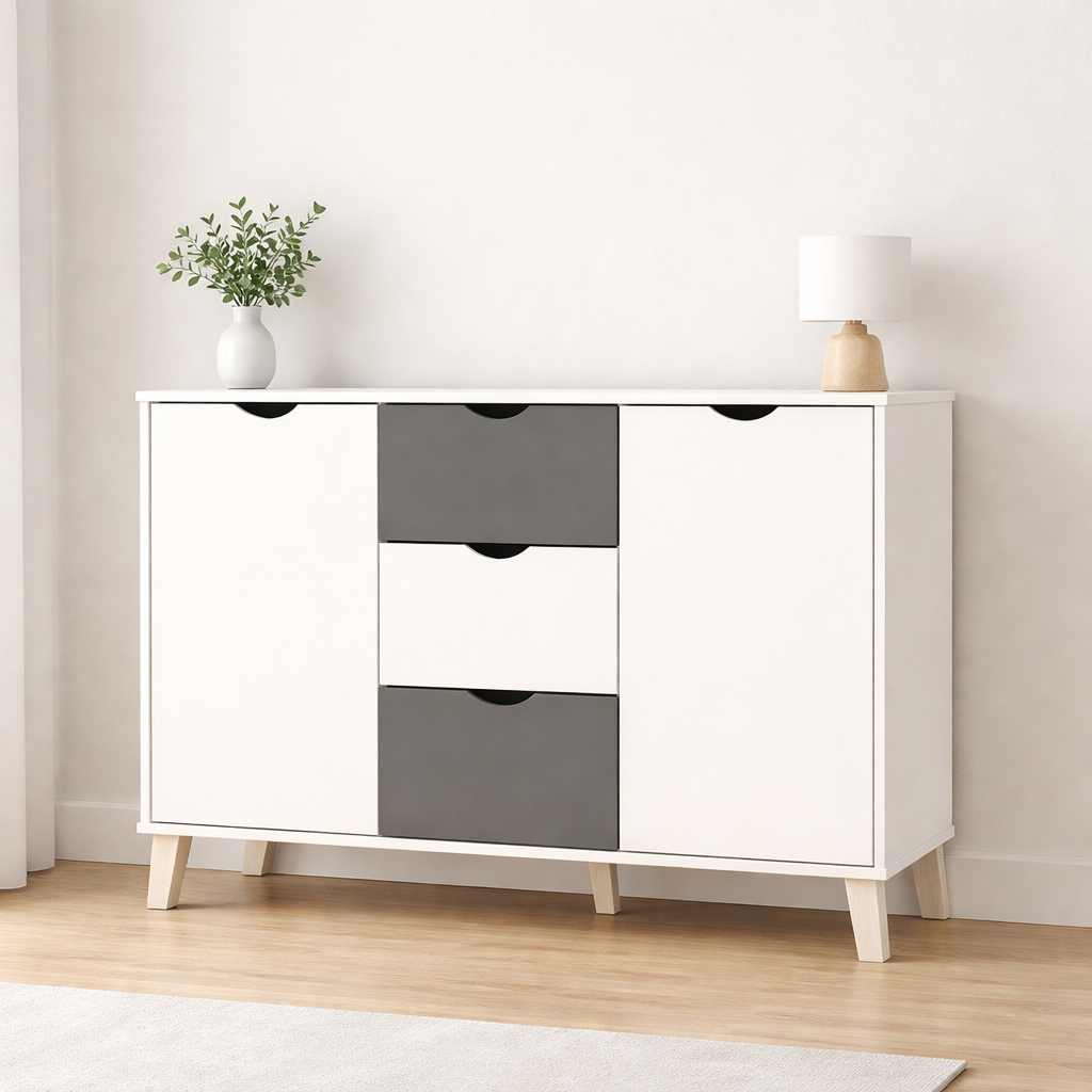 Aparador 2 puertas 3 cajones