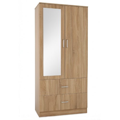 Armario 2 puertas 2 cajones y Espejo