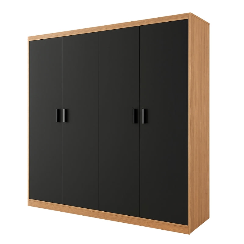 Armario de 4 puertas batientes 210x195,5x48 cm en melamina | RemarStore