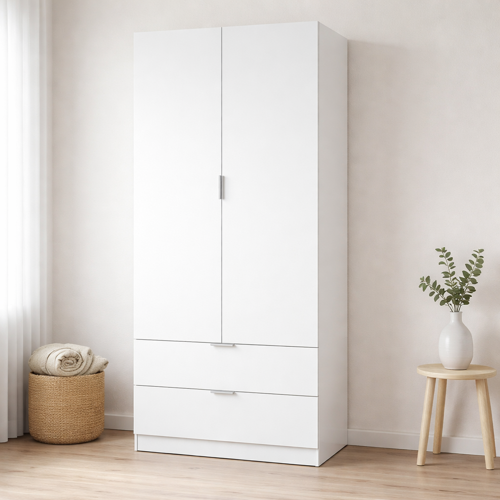 Armario 2 Puertas Batientes y 2 Cajones