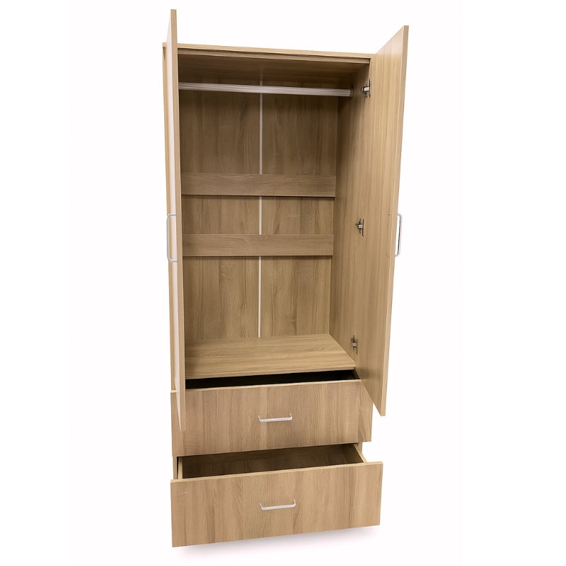 Armario 2 puertas 2 cajones y Espejo