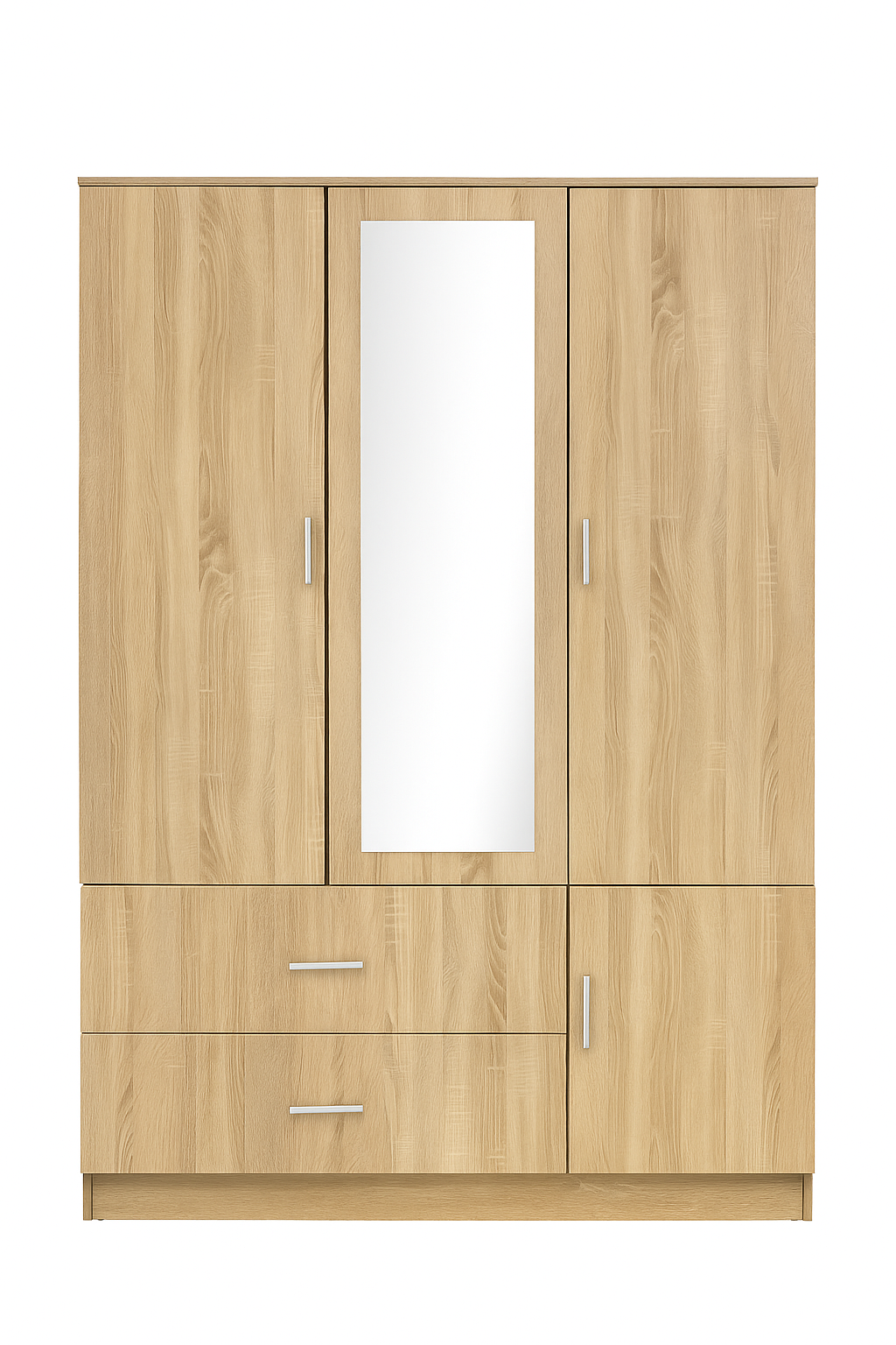 Armario 3 Puertas, Baldas y Cajones