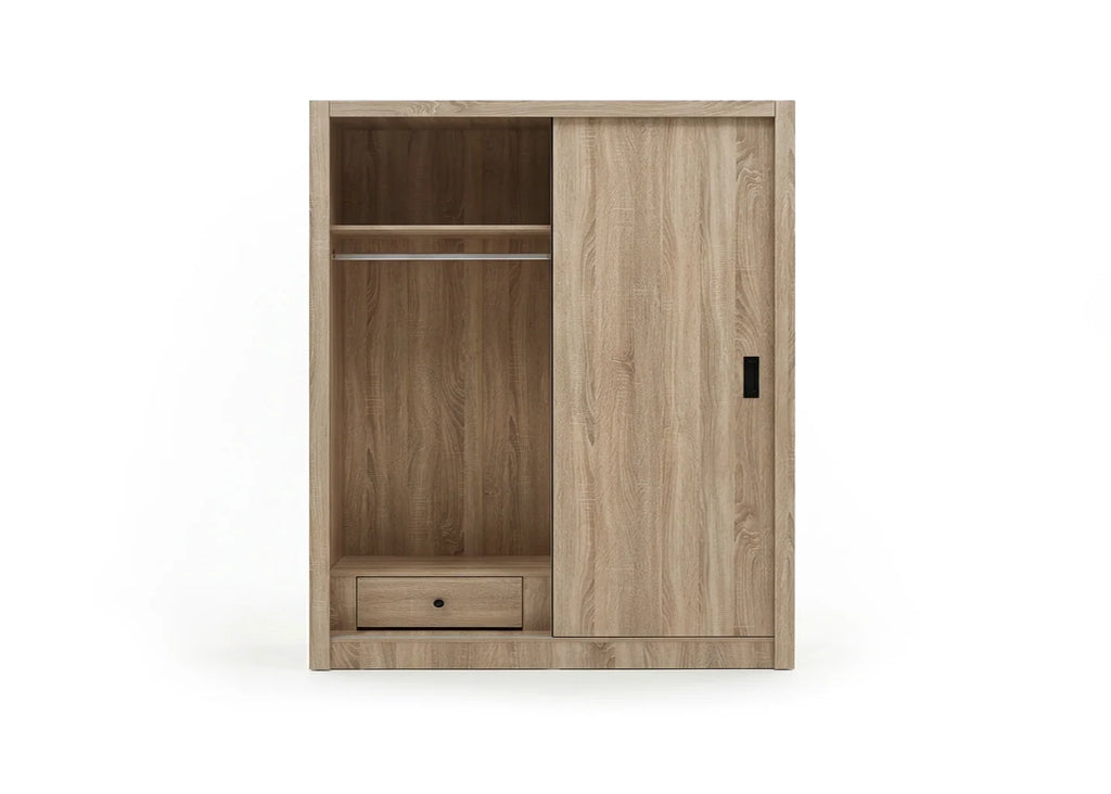 Armario de Dormitorio 2 Puertas Correderas Sonoma 160cm
