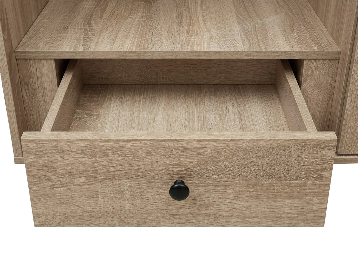 Armario de Dormitorio 2 Puertas Correderas Sonoma 160cm