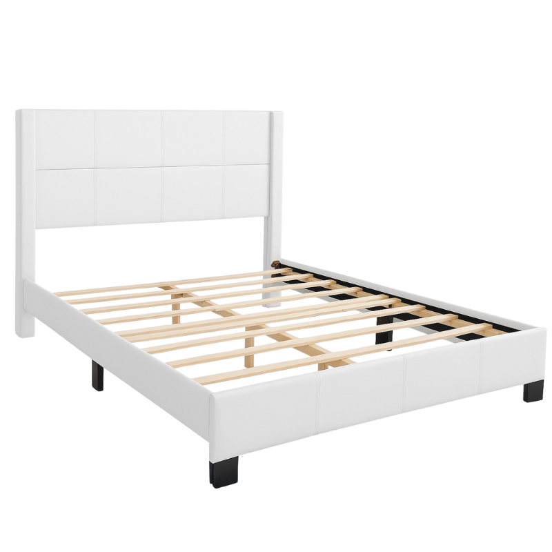 Cama Matrimonio Tapizada Polipiel