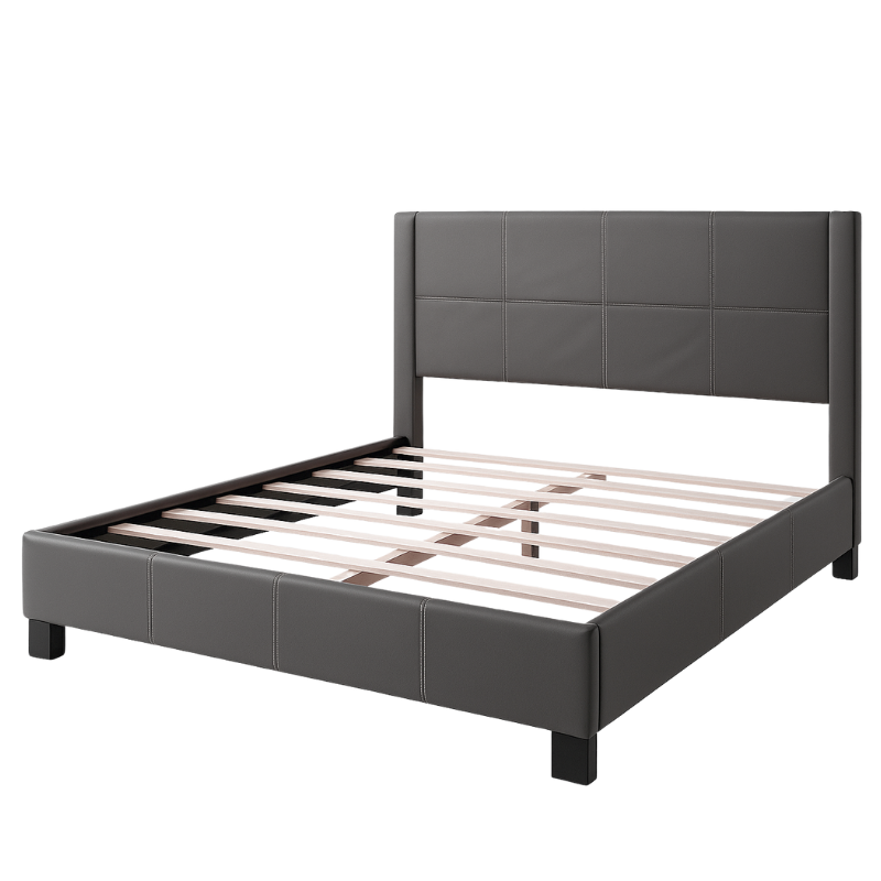 Cama Matrimonio Tapizada Polipiel