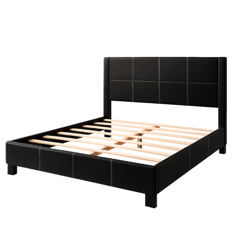 Cama Matrimonio Tapizada Polipiel