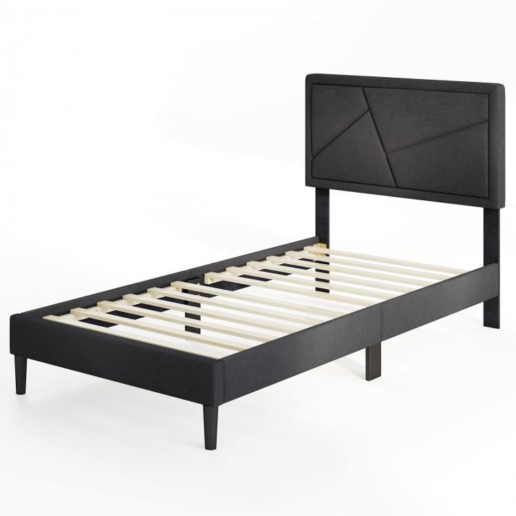 Cama Tapizada con Respaldo Acolchado