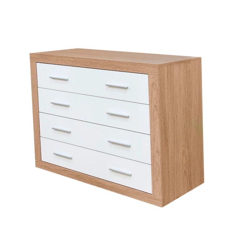 Cómoda moderna 4 cajones dormitorio 98x81,5x39,6 cm Kiara