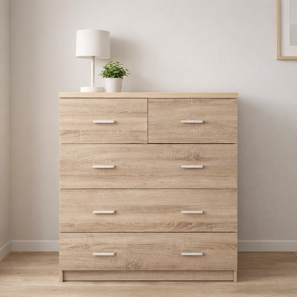 Cómoda Funcional 5 cajones