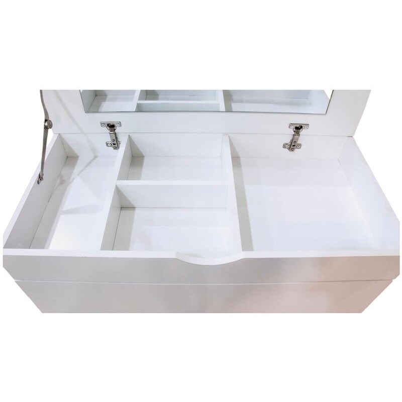 Cómoda 4 cajones con Espejo Blanca