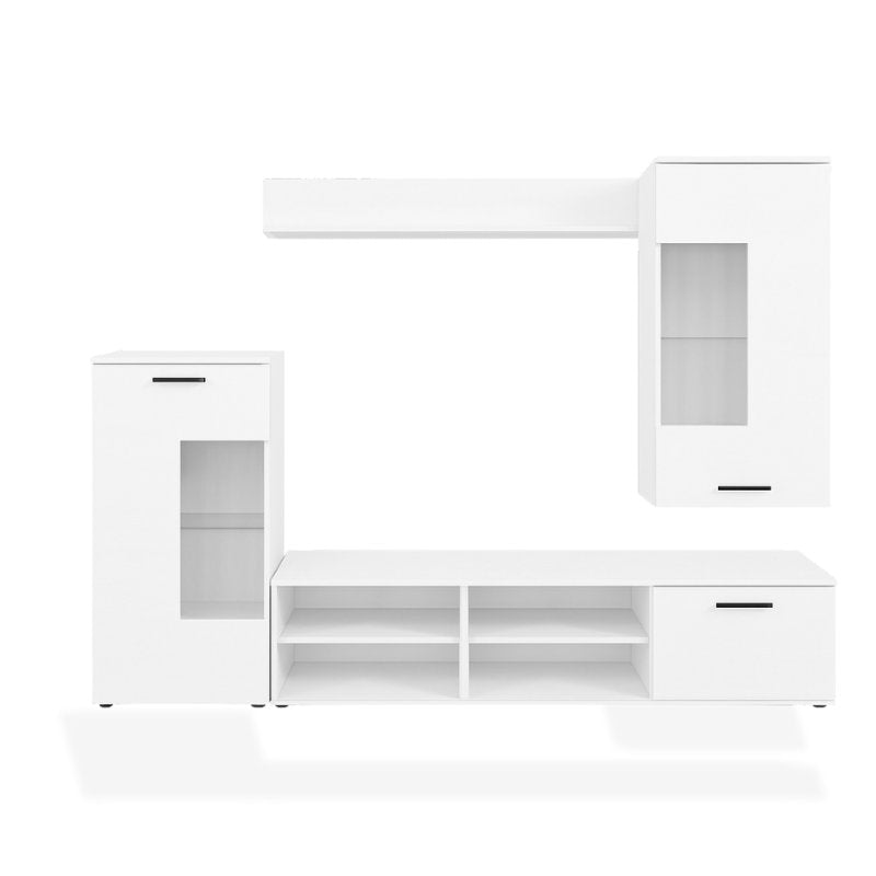Muebles salón blanco 230 cm – Conjunto modular moderno