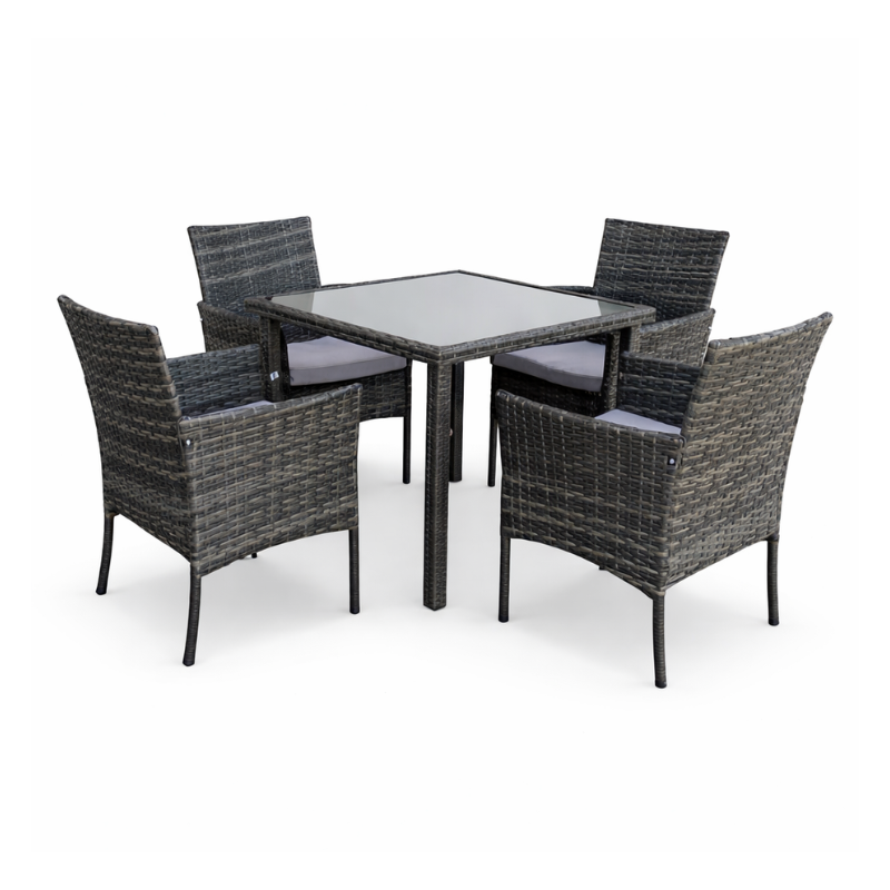 Conjunto Mesa y Sillas Exterior: Moderno