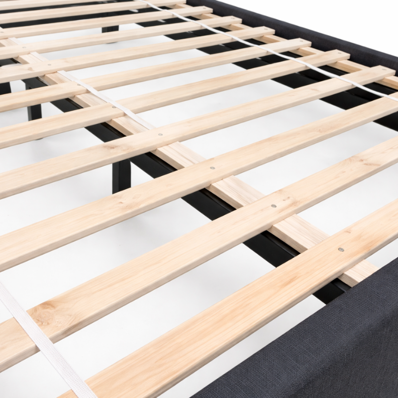 Cama Tapizada con Respaldo Acolchado