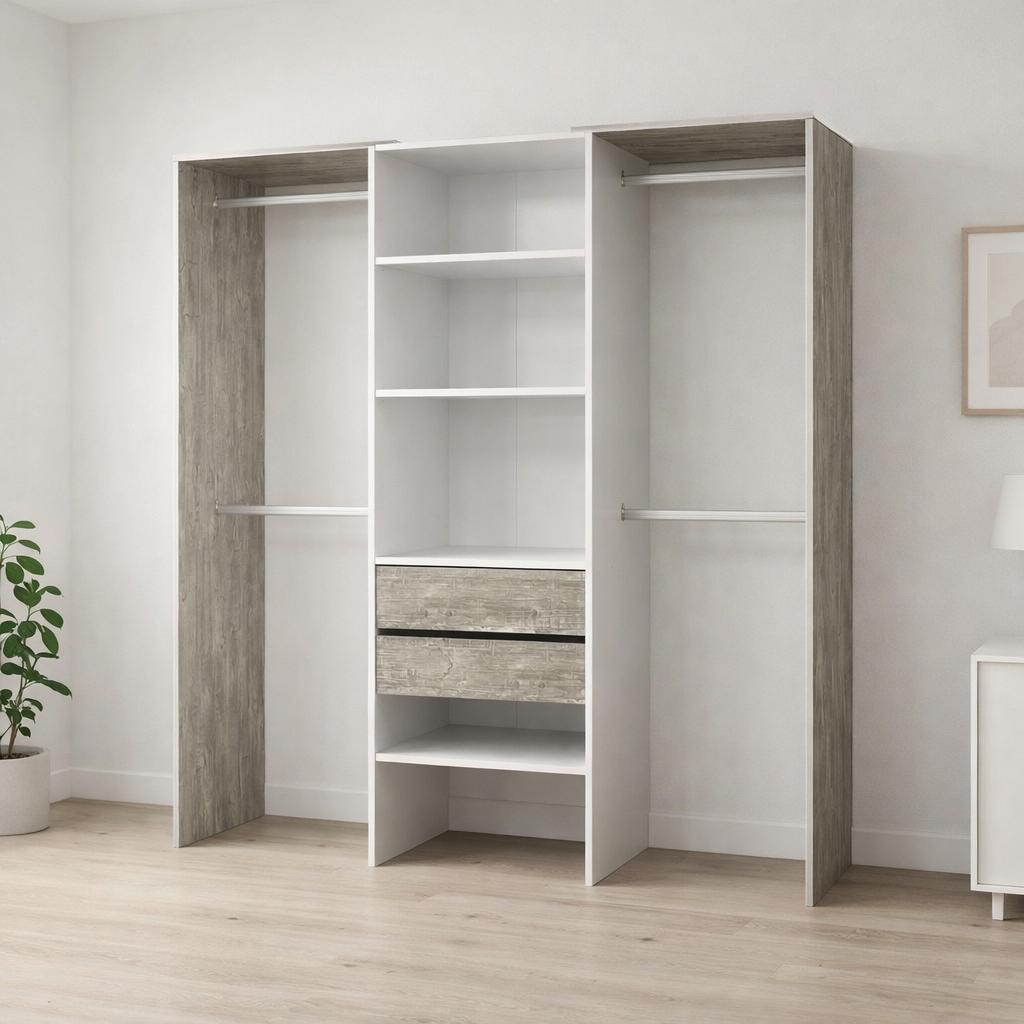 Armario Vestidor con Cajones Moderno