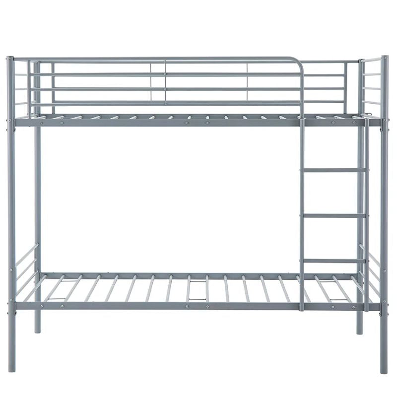 Litera metálica 90x190 resistente con escalera y barandilla