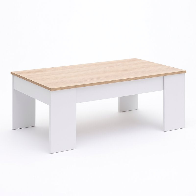 Mesa de Centro Elevable Moderna en Melamina